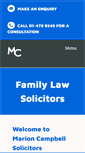 Mobile Screenshot of mcsolicitors.ie